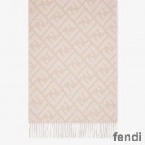 Fendi FF Scarf In Cashmere Beige