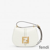 Fendi Mini C'mon Bag In Calf Leather White