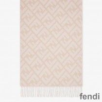 Fendi FF Scarf In Cashmere Beige
