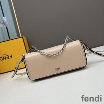 Fendi First Sight Pouch In Calf Leather Apricot