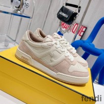 Fendi Match Compact Sneakers Unisex Suede Grey
