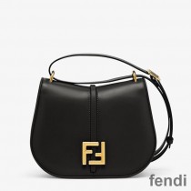 Fendi Medium C'mon Bag In Calf Leather Black