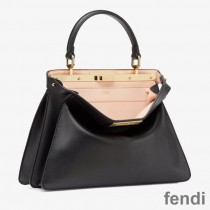 Fendi Medium Peekaboo Iseeu Bag In Nappa Laether Black