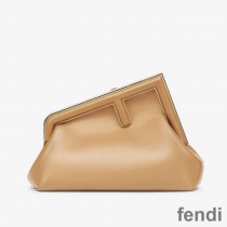 Fendi Small First Bag In Nappa Leather Beige
