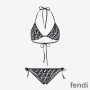 Fendi Bikini Women Joshua Vides FF Motif Lycra Black