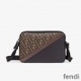 Fendi Compact Camera Case In FF Motif Fabric Brown/Coffee