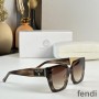 Fendi FE40068U Fendance Sunglasses In Acetate Coffee