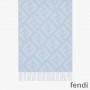 Fendi FF Scarf In Cashmere Blue