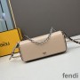 Fendi First Sight Pouch In Calf Leather Apricot