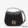 Fendi Medium C'mon Bag In Calf Leather Black