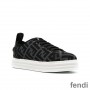 Fendi Rise Sneakers Women FF Motif Fabric Black