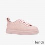 Fendi Rise Sneakers Women FF Motif Nappa Leather Pink